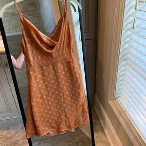 Gold slip dress